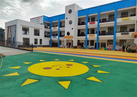 【“兩個(gè)年”雙提升】桂海分公司承建的百林鄉(xiāng)中心幼兒園順利開(kāi)園！